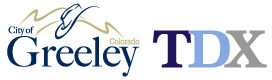 City of Greeley and TDX Logos
